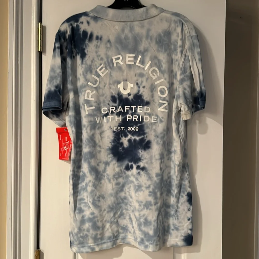 BNWT TRUE RELIGION TIE DYE POLO
